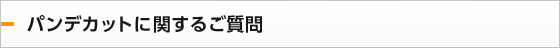 パンデカットに関するご質問