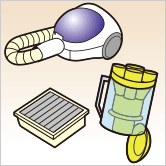 ドアノブに：イラスト